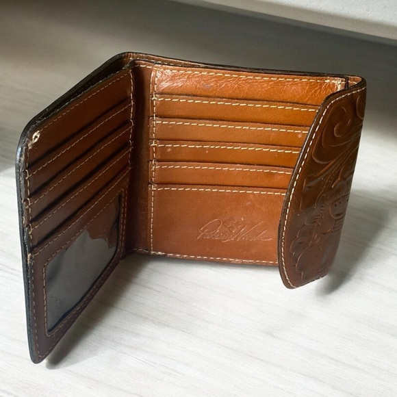 Patricia Nash Vintage Bi-Fold Wallet with Coin Pouch Brown W 5” x H 4.5” - Picture 16 of 16